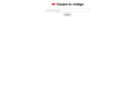 reclamar_codigo screenshot