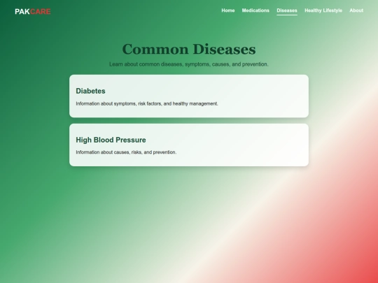 diseases screenshot