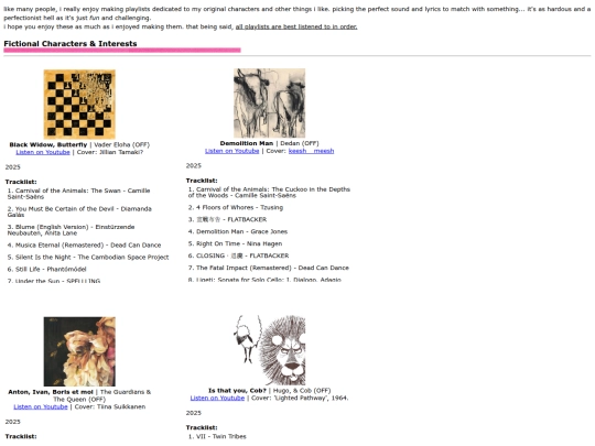 playlists screenshot