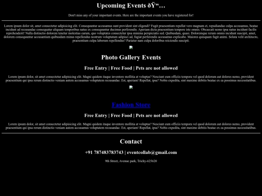 Events screenshot