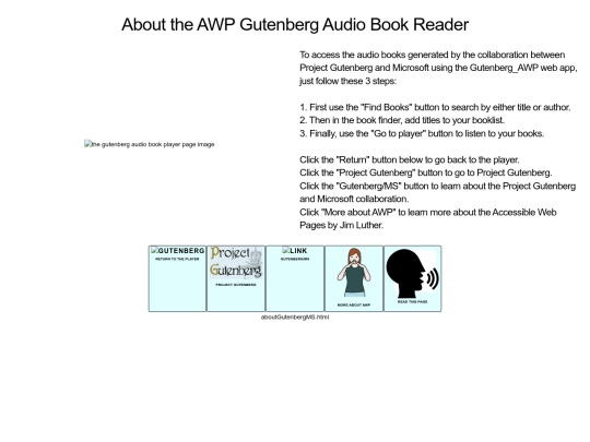 gutenberg/aboutGutenbergMS01 screenshot