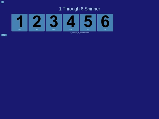 spinners/1_through_6_spinner screenshot