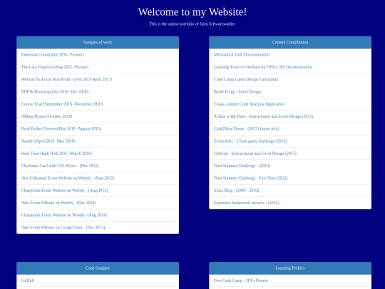 projects screenshot