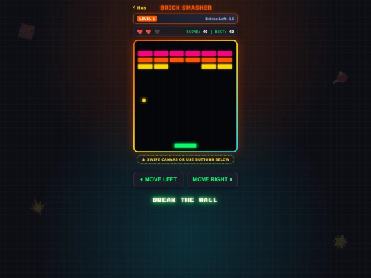 brick-breaker screenshot
