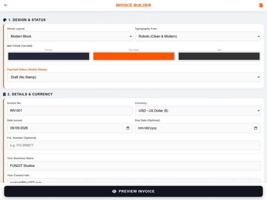 invoice-maker screenshot
