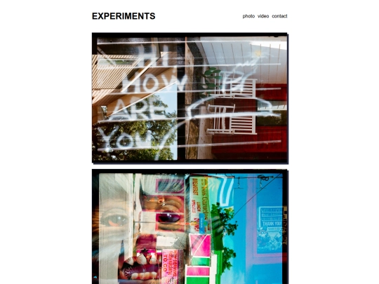 experiments screenshot