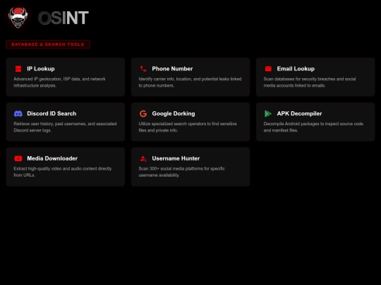 OsintTool screenshot