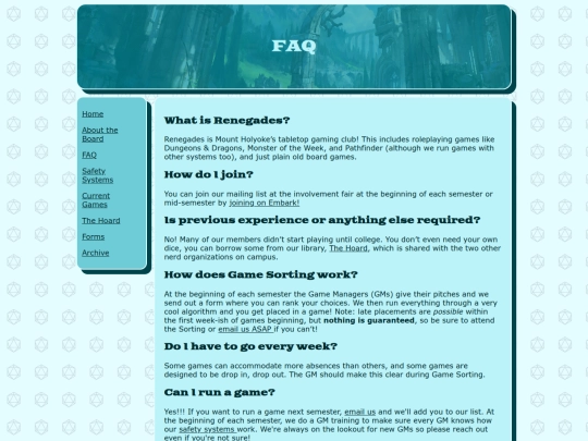 faq screenshot