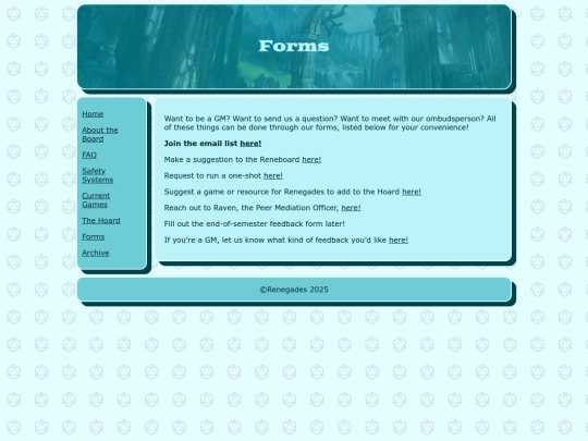 forms screenshot