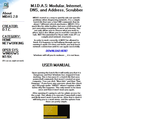 MIDAS2 screenshot