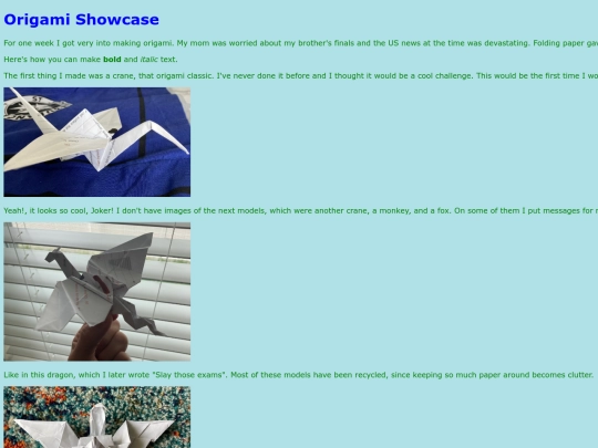 origami screenshot