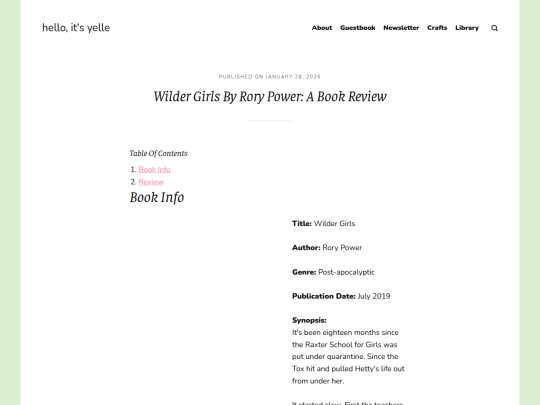 blog/wilder-girls-by-rory-power-a-book-review screenshot