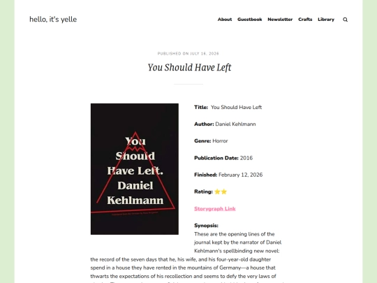 blog/you-should-have-left screenshot
