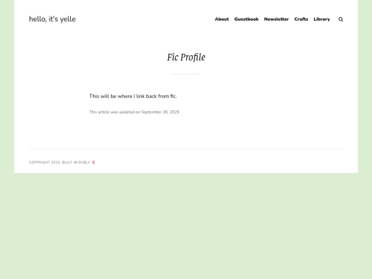 fic-profile screenshot