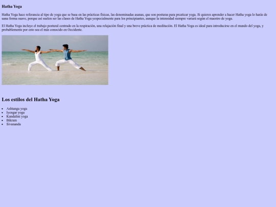 INFORMATICA/Hatha Yoga screenshot