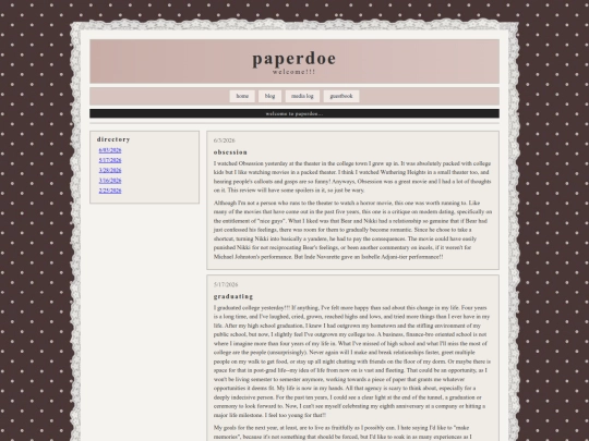 blog screenshot