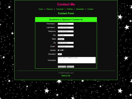 contact screenshot