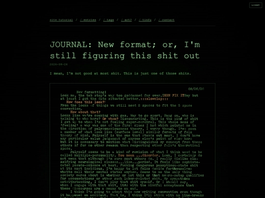 blog/journal-new-format-or-i-m-still-figuring-this-shit-out screenshot