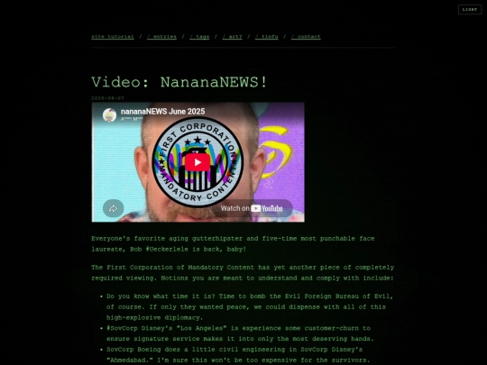 blog/video-nanananews screenshot