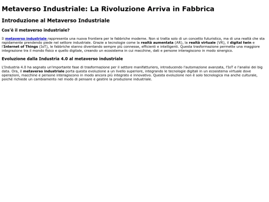 metaversoindustriale screenshot