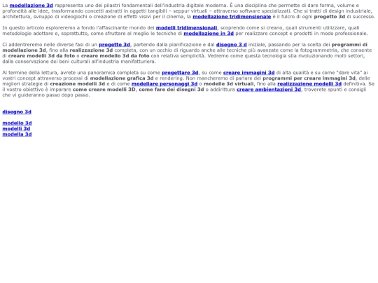 modello screenshot