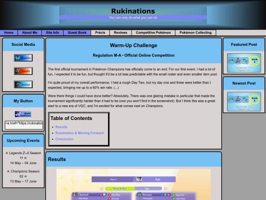Competitive-Pokemon/Comp-Champions/Warm-Up-Challenge screenshot