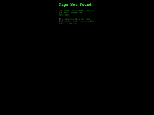not_found screenshot