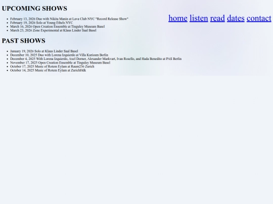 dates screenshot