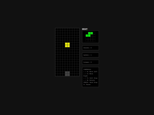 Tetris screenshot