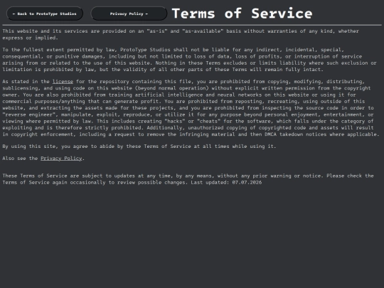 tos screenshot