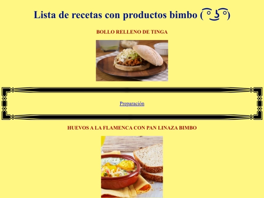 resetas screenshot