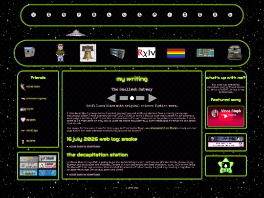 writing screenshot