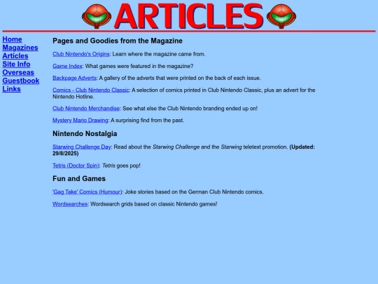 articles/articlesandpages screenshot