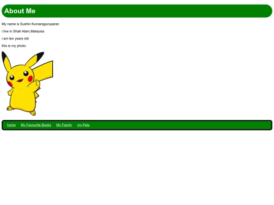 aboutme screenshot