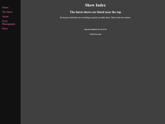shows/showindex screenshot