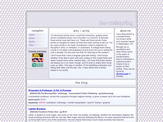 blog screenshot