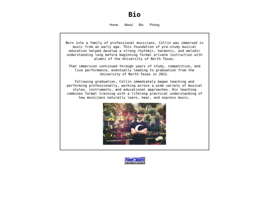 bio screenshot