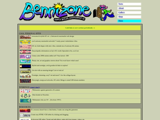 funzone/links screenshot