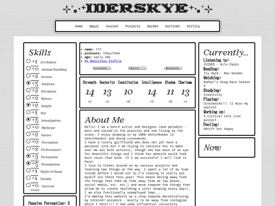aboutme screenshot
