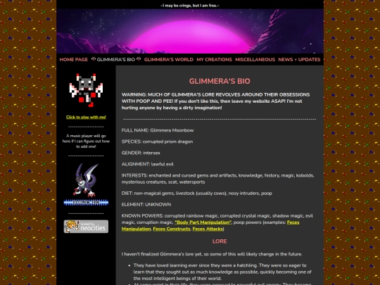 glimmeras_bio screenshot