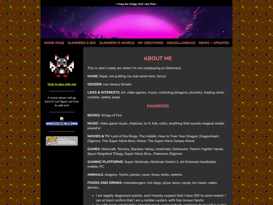 miscellaneous/about_me screenshot