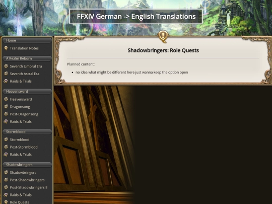 SHB/rolequests screenshot