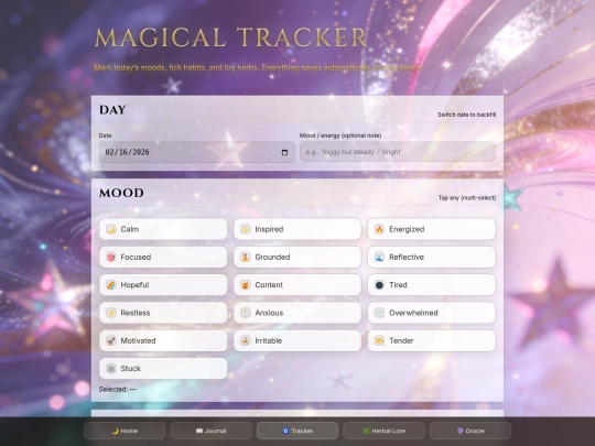 magical-tracker screenshot