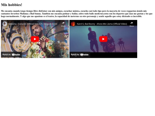 Primera/hobbies screenshot