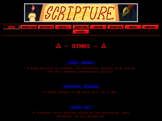 portal-links/4-SCRIPTURE/hymns screenshot