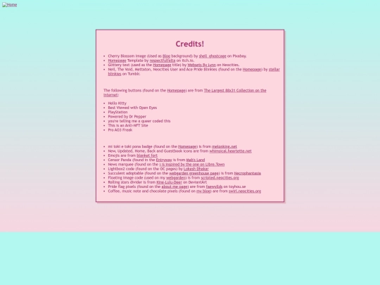 credits screenshot