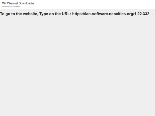 WiiChannelDownloader screenshot