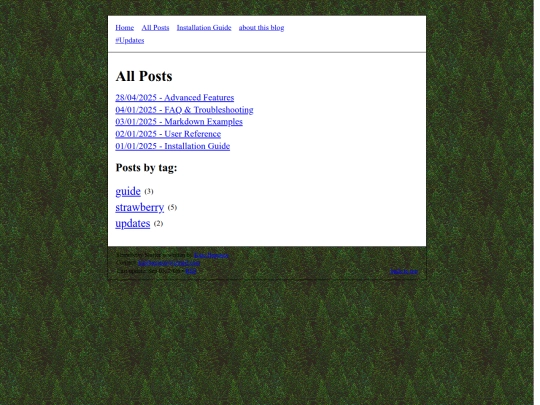 blogtest/info/all_posts screenshot