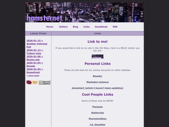 links screenshot