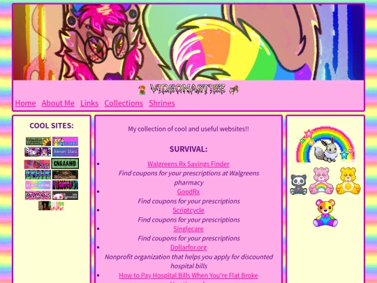 links screenshot
